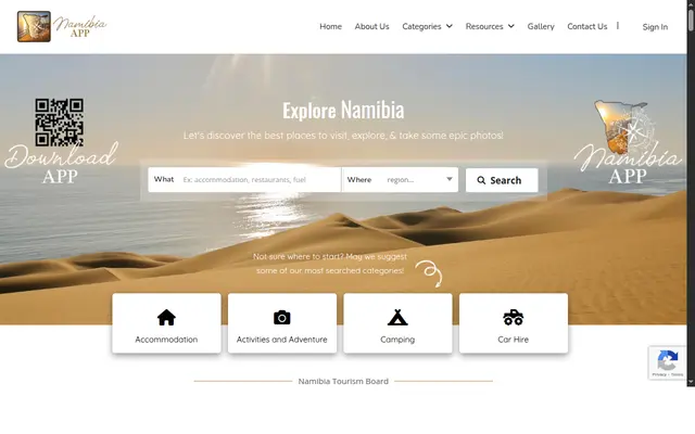 Namibia App - Tourism Business Directory